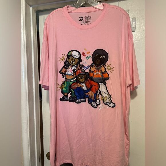 NWOT Bleecker & Mercer Pink Short Sleeve Tees with Graphic Designs - Picture 5 of 12